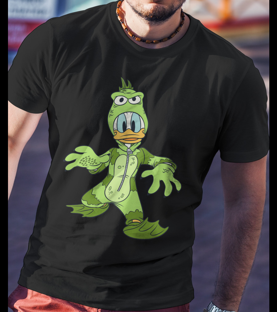Donald Duck In Green Monster Costume T-Shirt