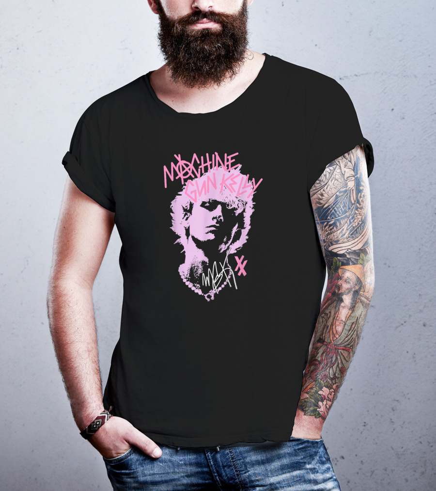 Machine Gun Kelly M.G.K Pink Silhouette XX Signature T-Shirt