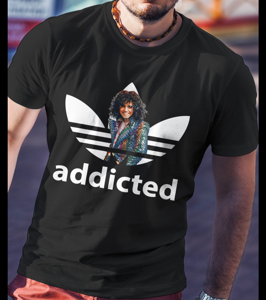 Awesome Marc Bolan Addicted Trefoil T-Shirt