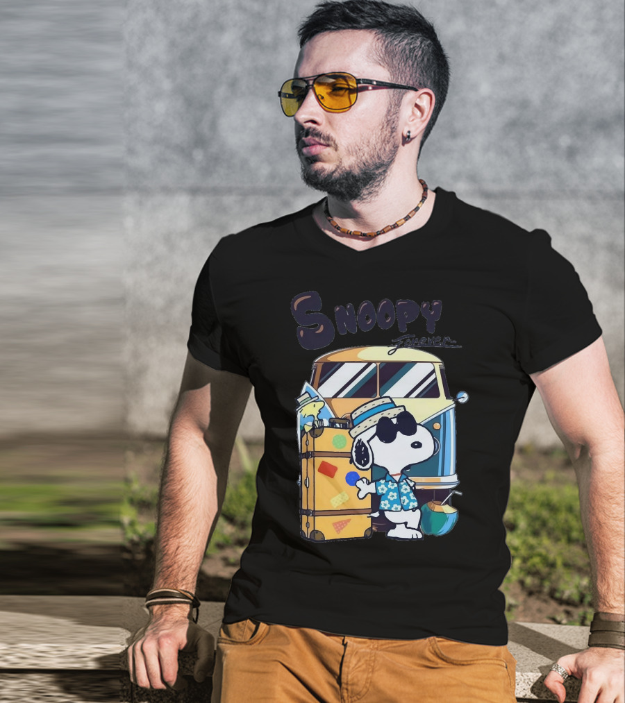 Snoopy Forever Vintage Travel Adventure T-Shirt