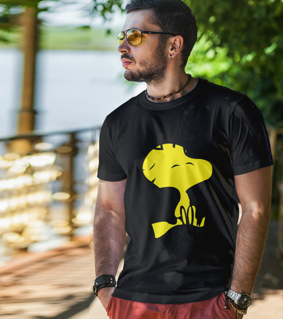 Woodstock Peanuts Cartoon Character Yellow Bird T-Shirt