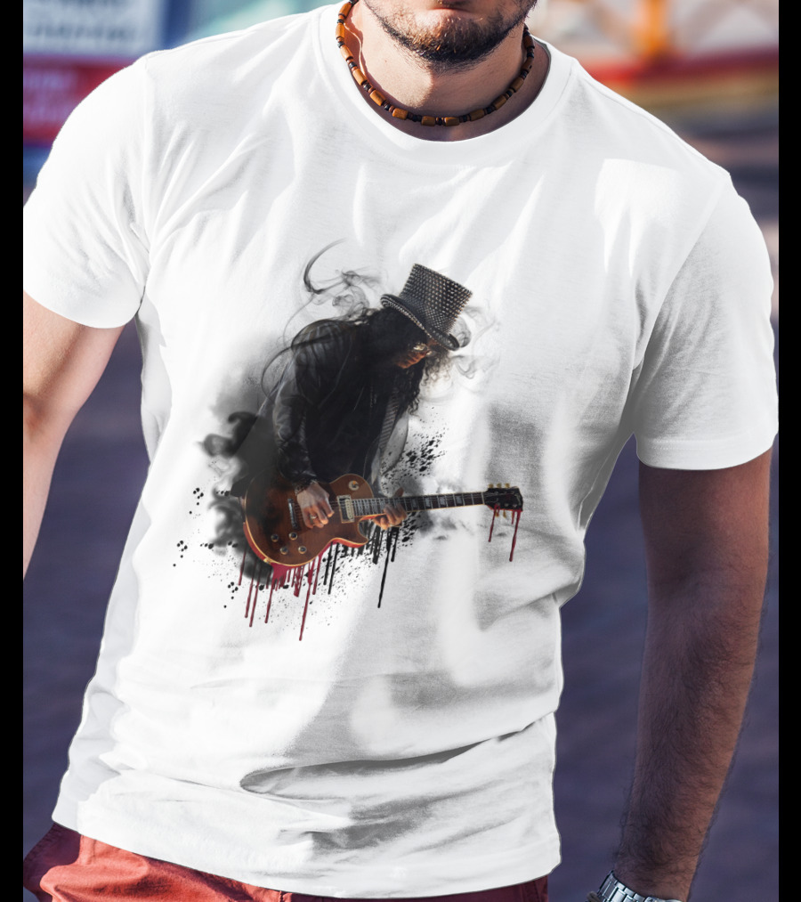 Guns N Roses Slash Heavy Metal Guitar Love Fans T-Shirt