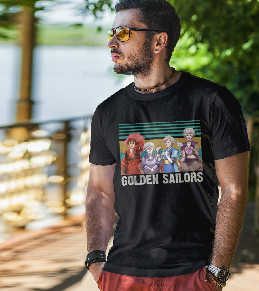 Golden Sailors Funny Girls Vintage Moon Sailors Parody Fans T-Shirt