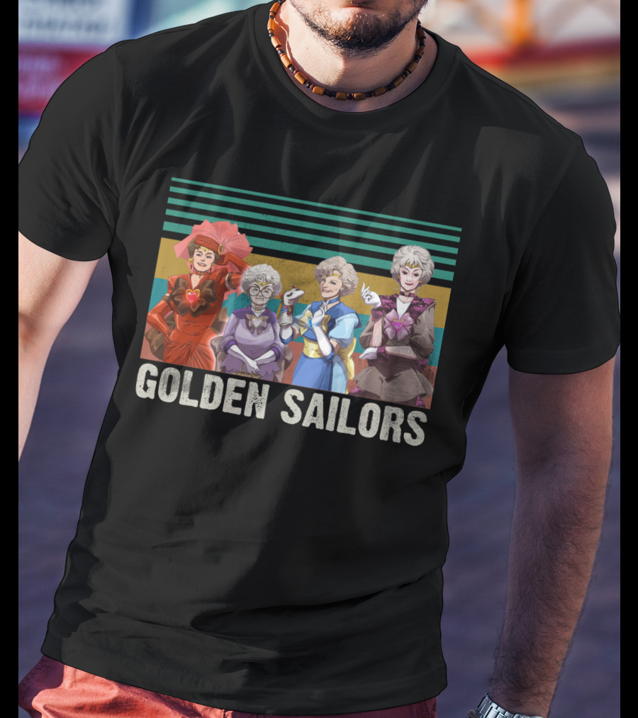 Golden Sailors Funny Girls Vintage Moon Sailors Parody Fans T-Shirt