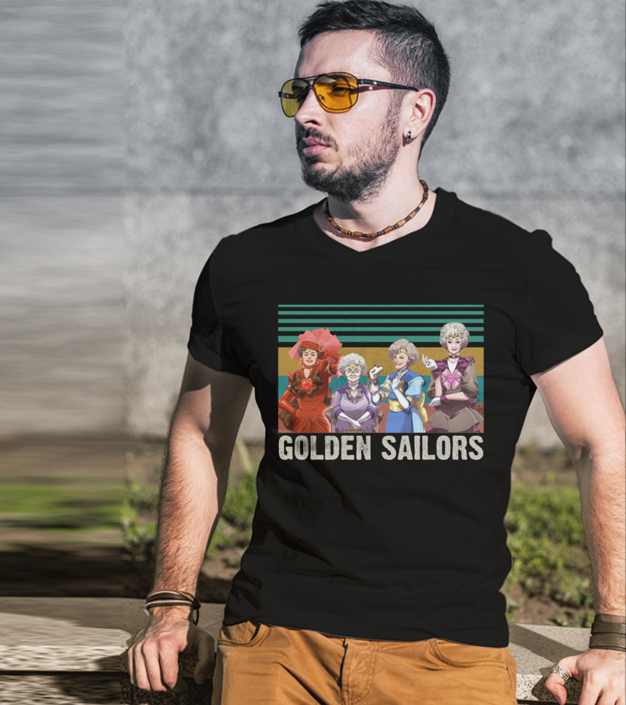Golden Sailors Funny Girls Vintage Moon Sailors Parody Fans T-Shirt