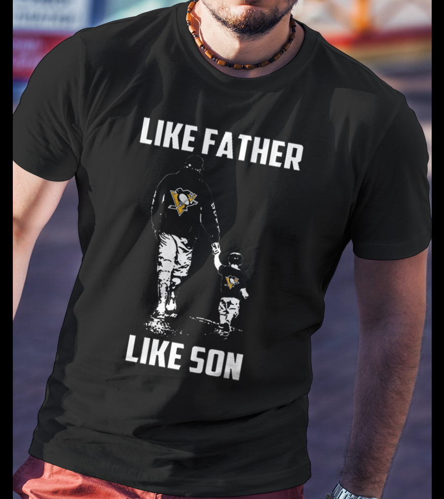 Penguins Like Father Like Son Pittsburgh Family Bond T-Shirt