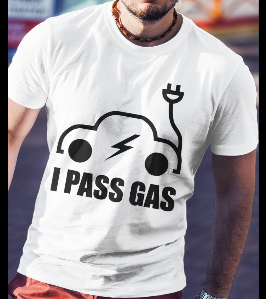 Electric Vehicle I Pass Gas Plug T-Shirt