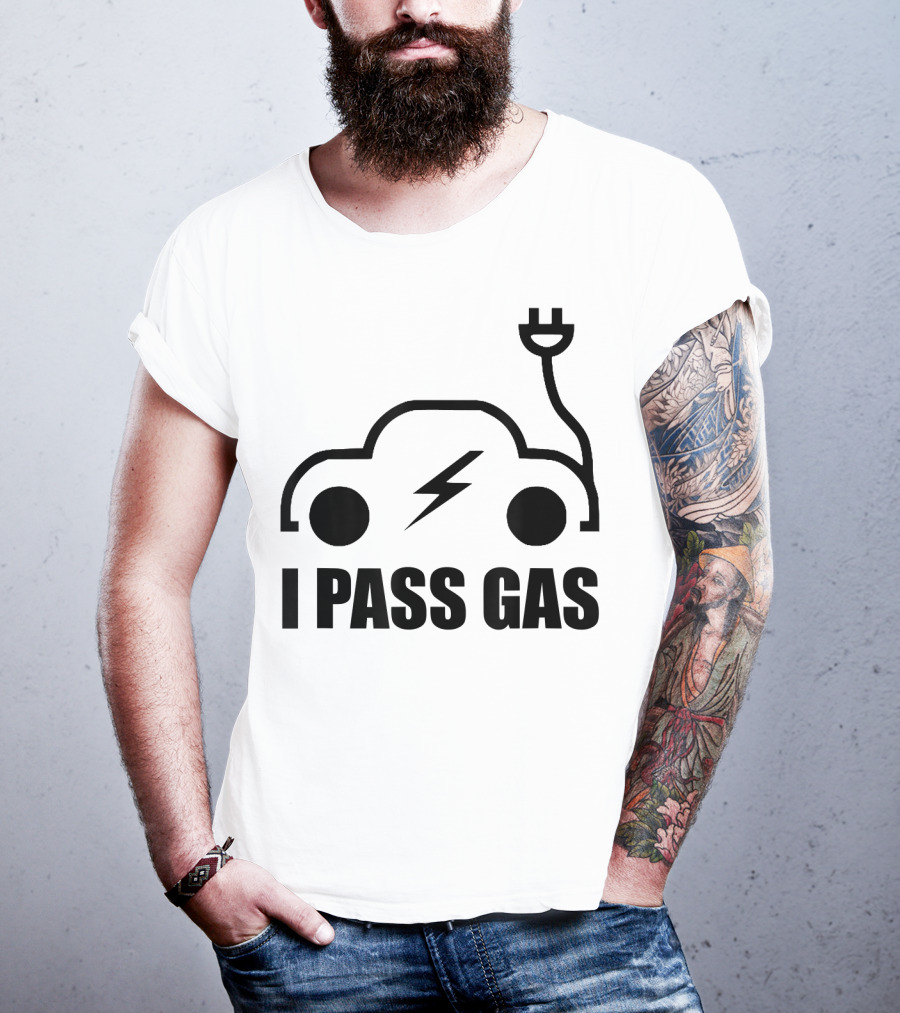 Electric Vehicle I Pass Gas Plug T-Shirt
