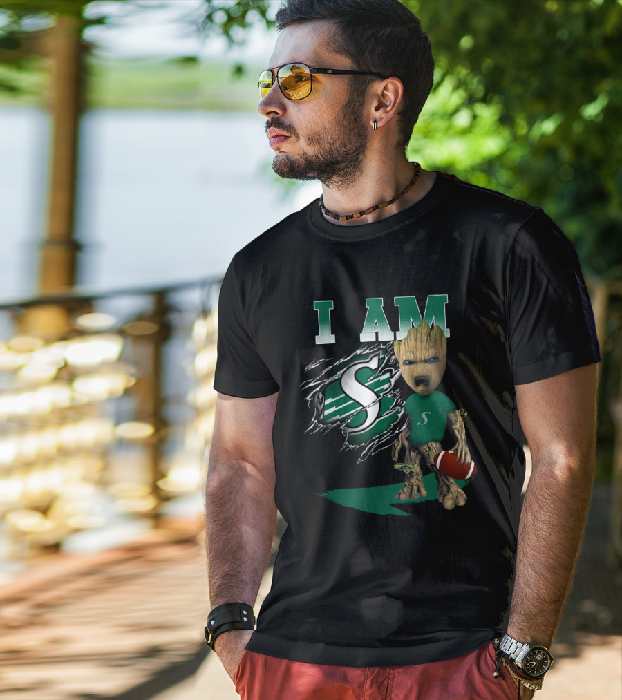 I AM Saskatchewan Roughriders Football Groot Fan T-Shirt