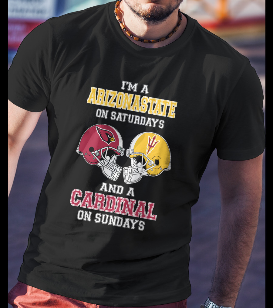 Arizona State On Saturdays Cardinal On Sundays T-Shirt