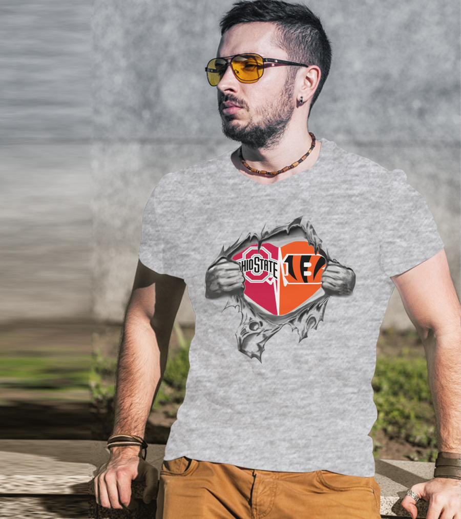 Ohio State Buckeyes Bengals It's In My Heart T-Shirt