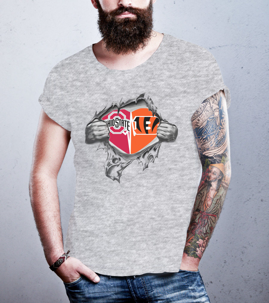 Ohio State Buckeyes Bengals It's In My Heart T-Shirt