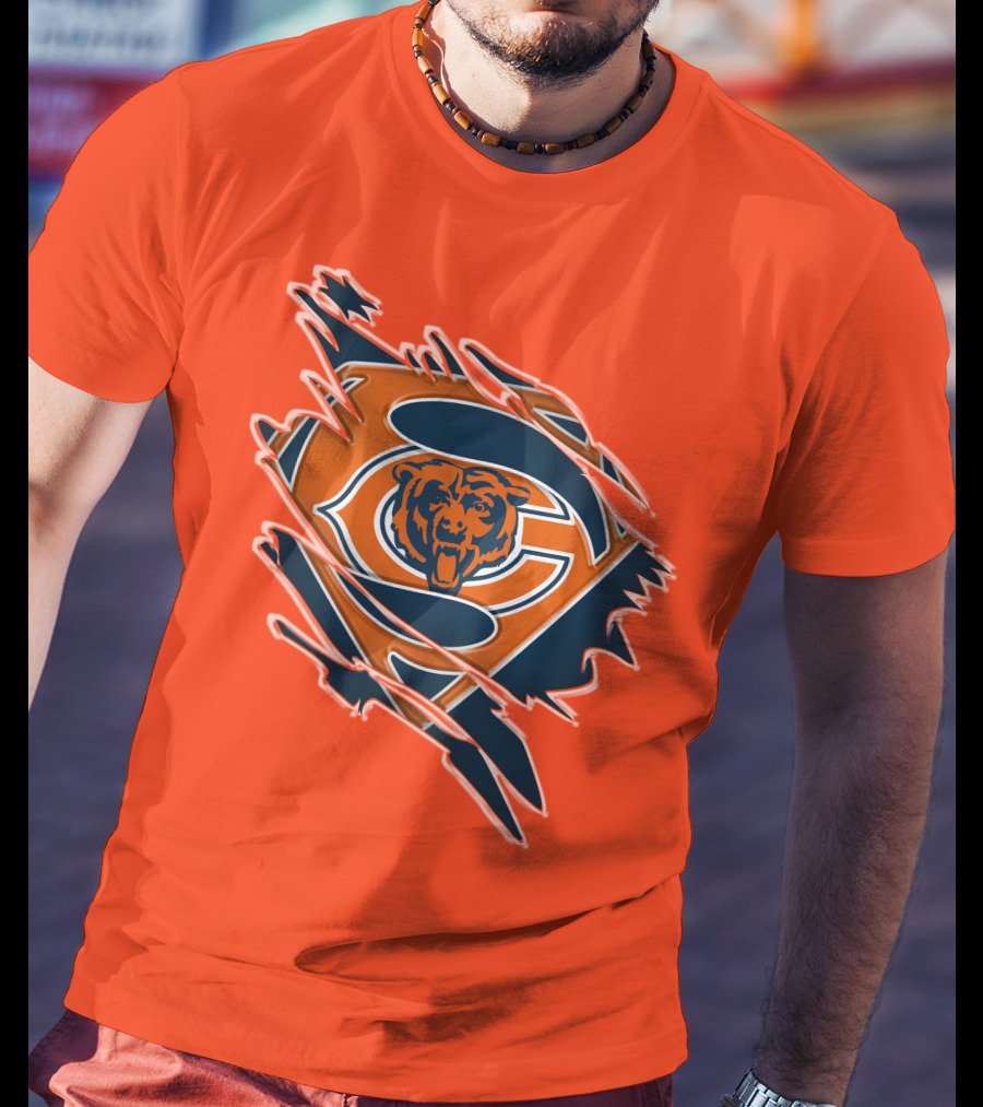 Chicago Bears Superman Logo Fusion T-Shirt