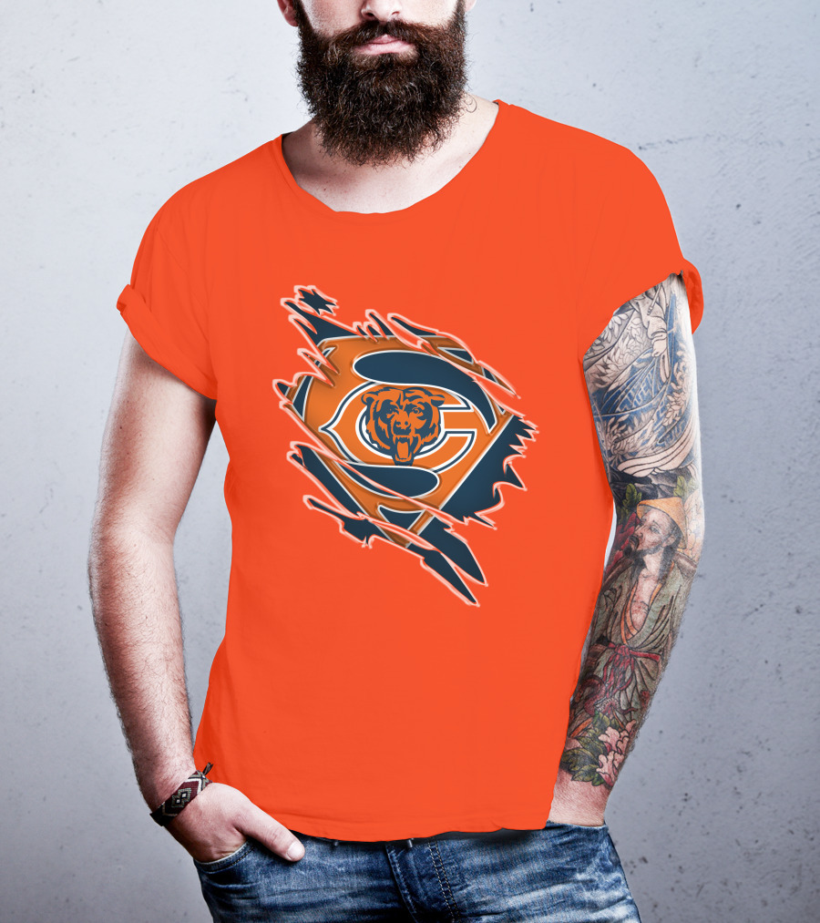 Chicago Bears Superman Logo Fusion T-Shirt