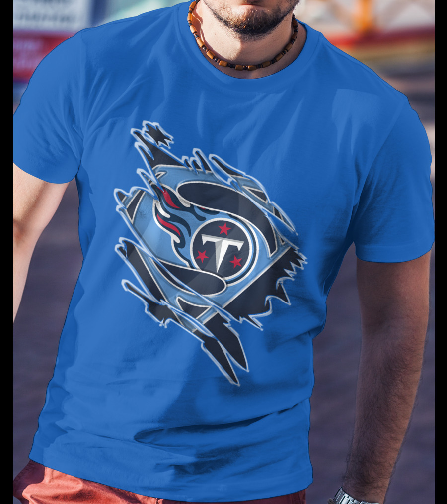 Tennessee Titans Superman Logo Fusion T-Shirt