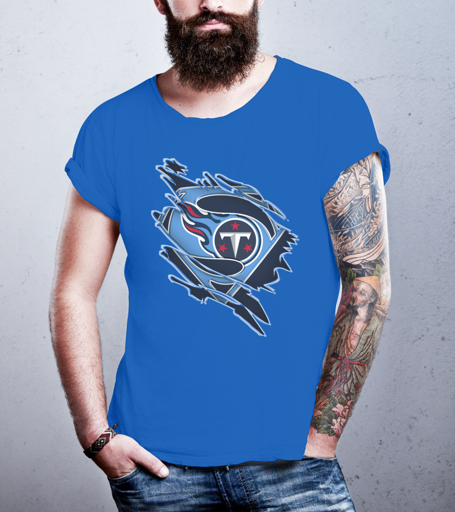 Tennessee Titans Superman Logo Fusion T-Shirt