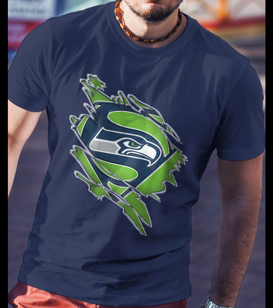 Seahawks Super Logo Emblem T-Shirt