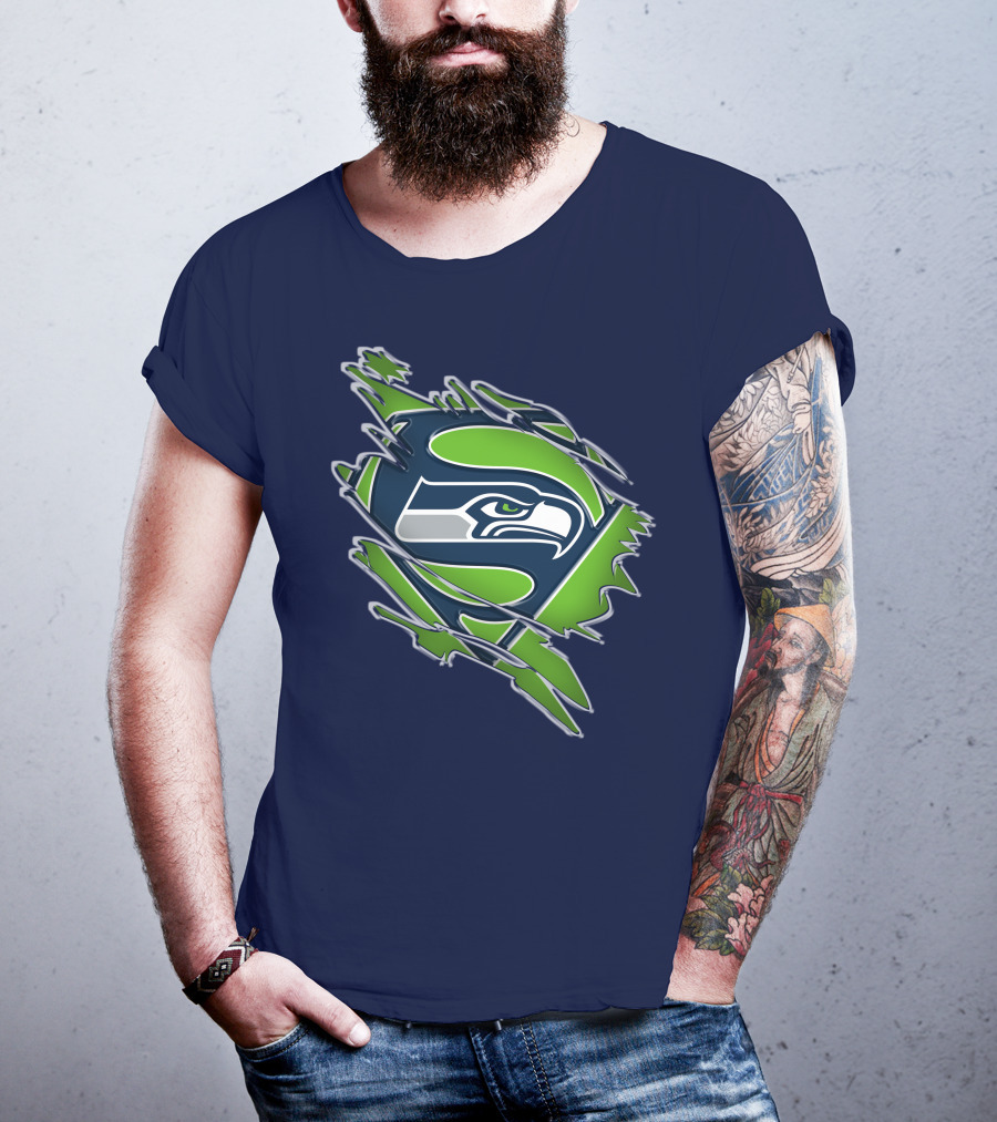 Seahawks Super Logo Emblem T-Shirt