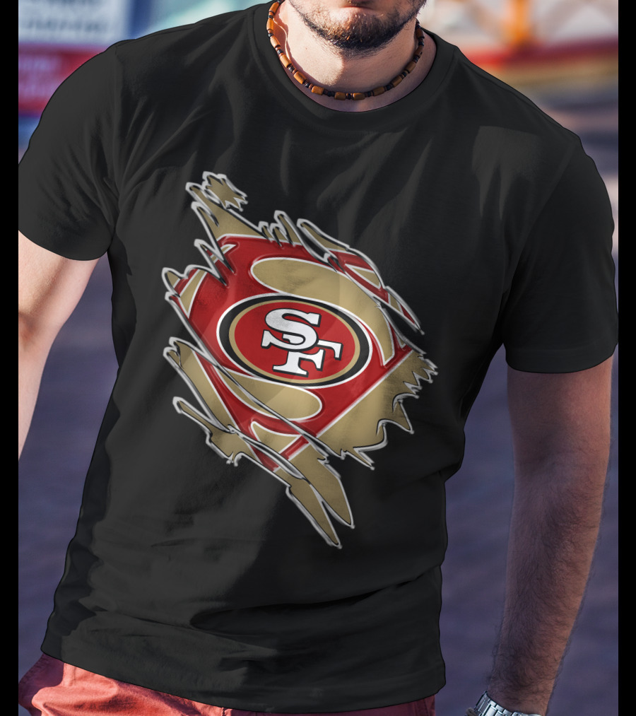 49ers Sf Superman Shield T-Shirt