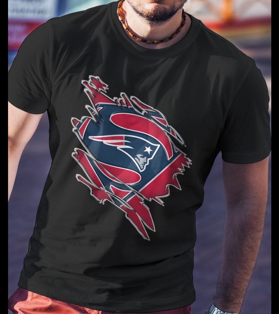 New England Patriots Superman Logo Mashup T-Shirt