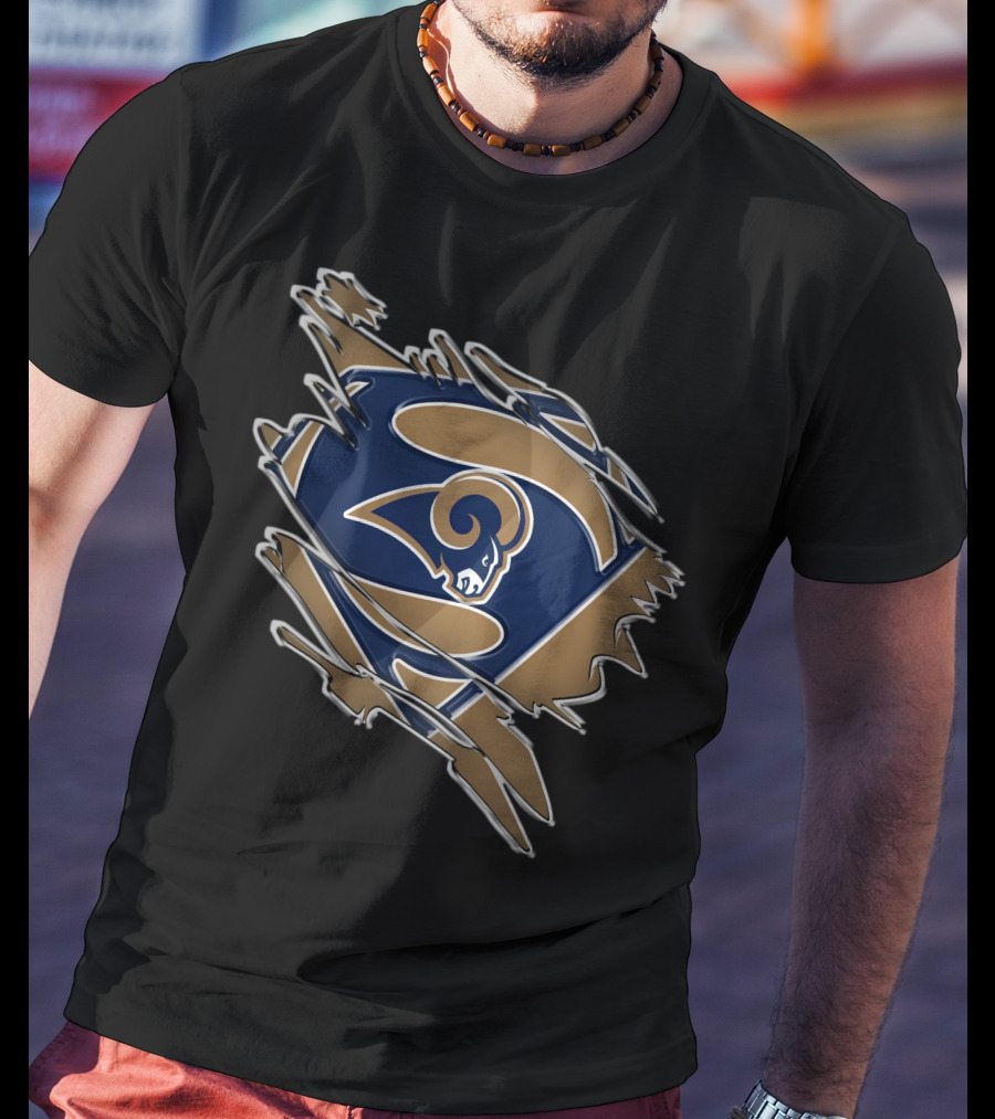 Rams Super Logo Superman Emblem T-Shirt