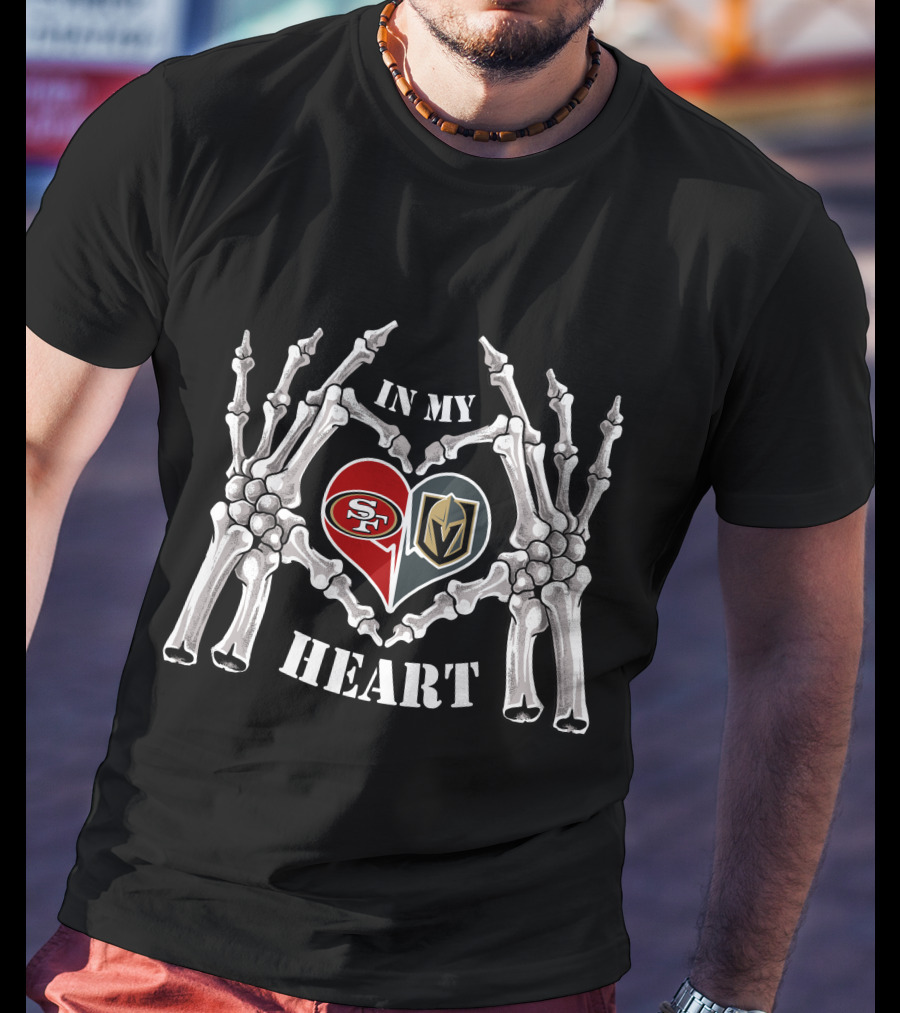 In My Heart 49ers And Knights Halloween T-Shirt