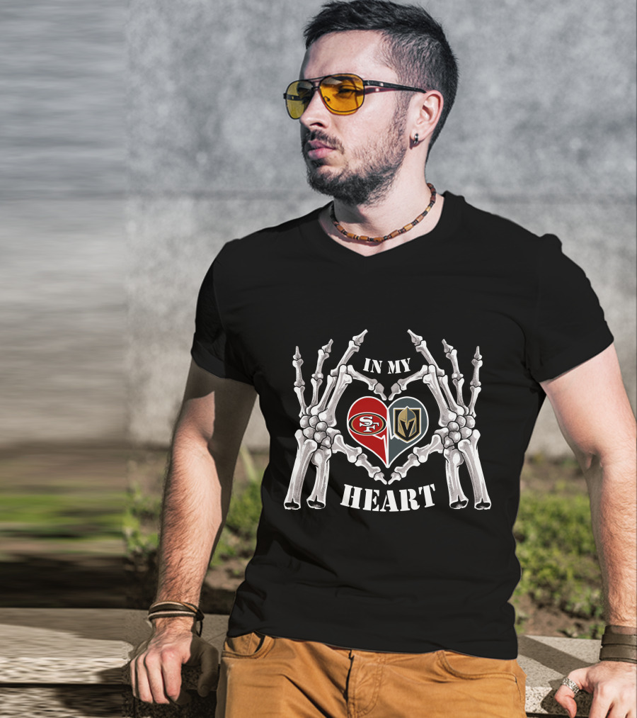 In My Heart 49ers And Knights Halloween T-Shirt