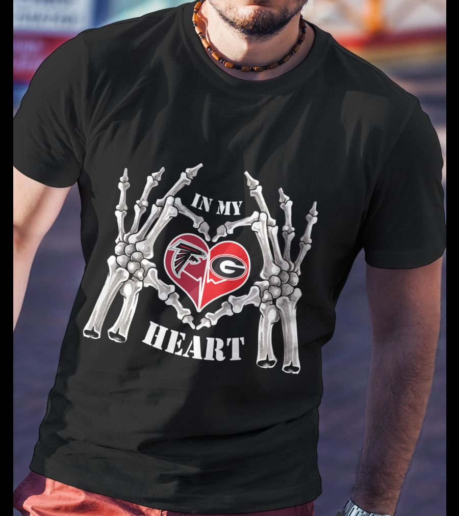 In My Heart Falcons Bulldogs T-Shirt