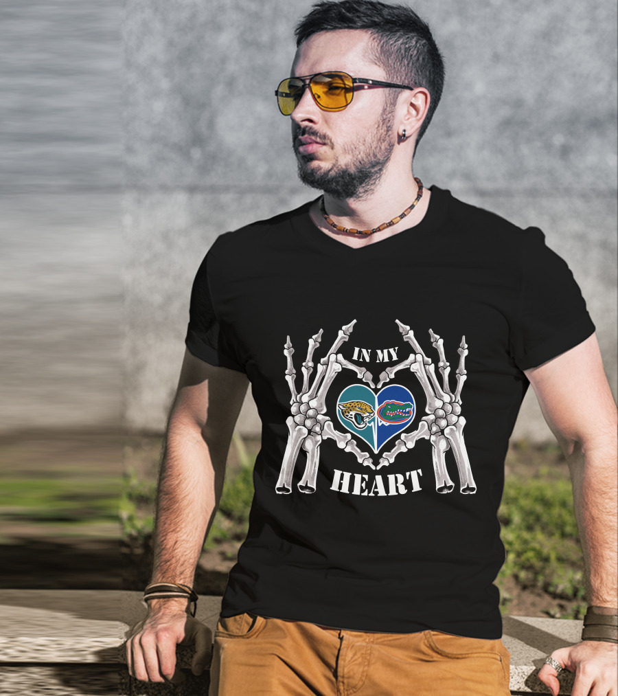 In My Heart Jaguars Gators T-Shirt
