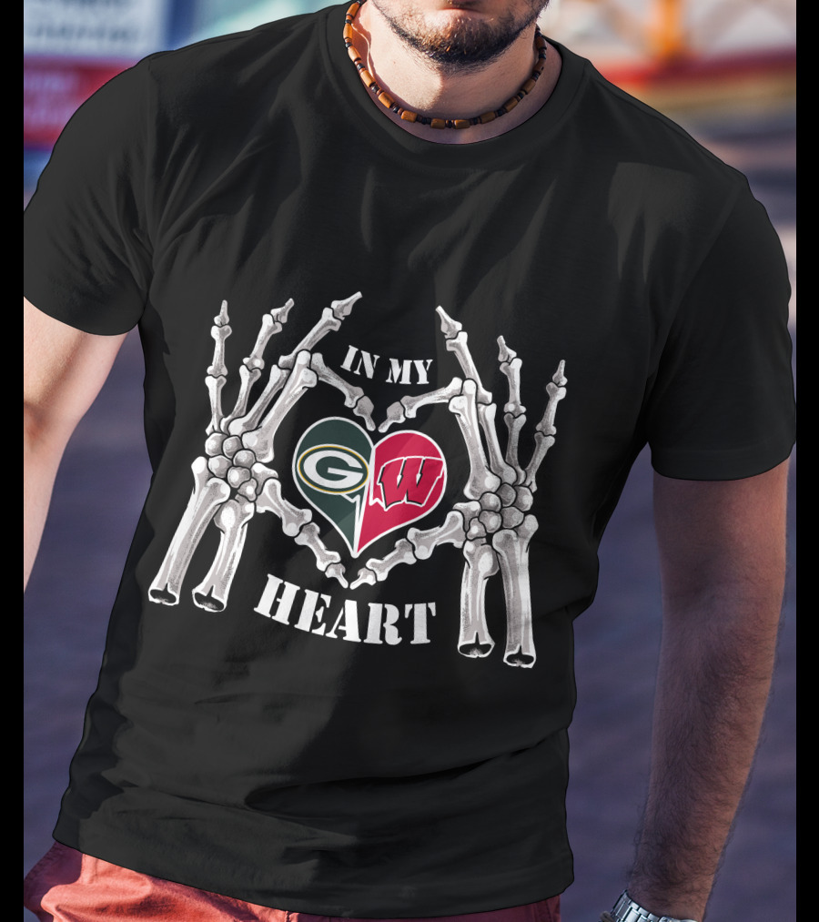 Packers Badgers In My Heart T-Shirt