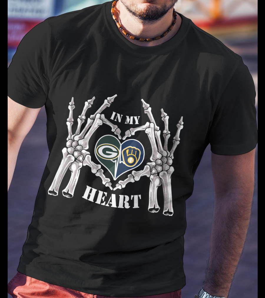 In My Heart Packers Brewers T-Shirt