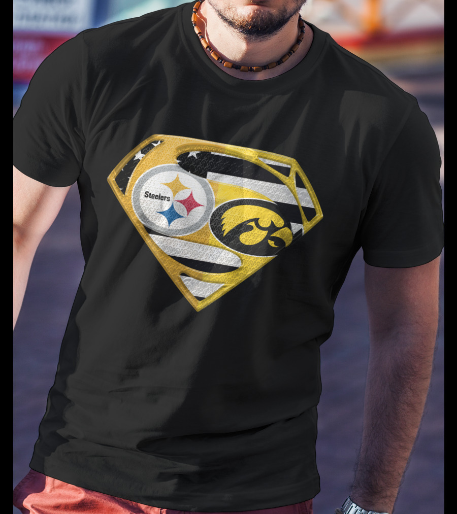 Steelers Superhero Hawkeyes Shield T-Shirt