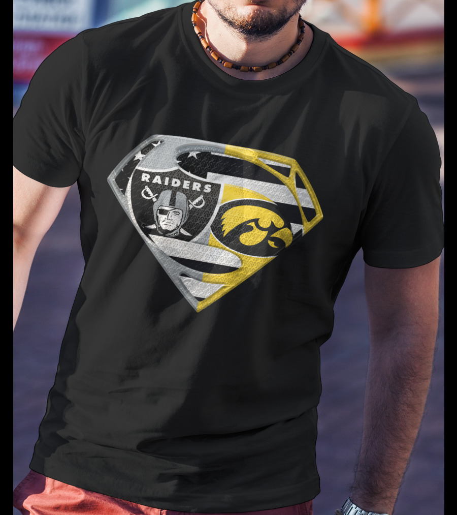 Raiders Iowa Hawkeyes Super Logo Spm T-Shirt