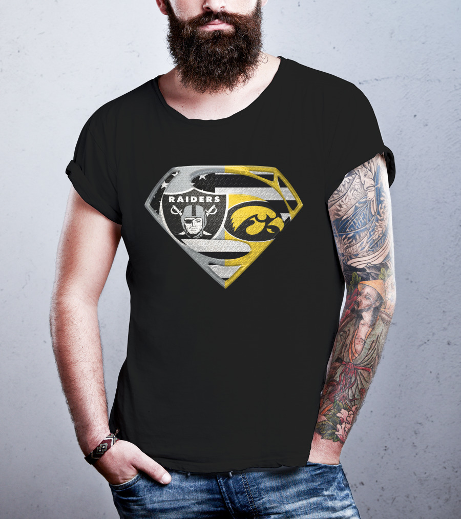 Raiders Iowa Hawkeyes Super Logo Spm T-Shirt