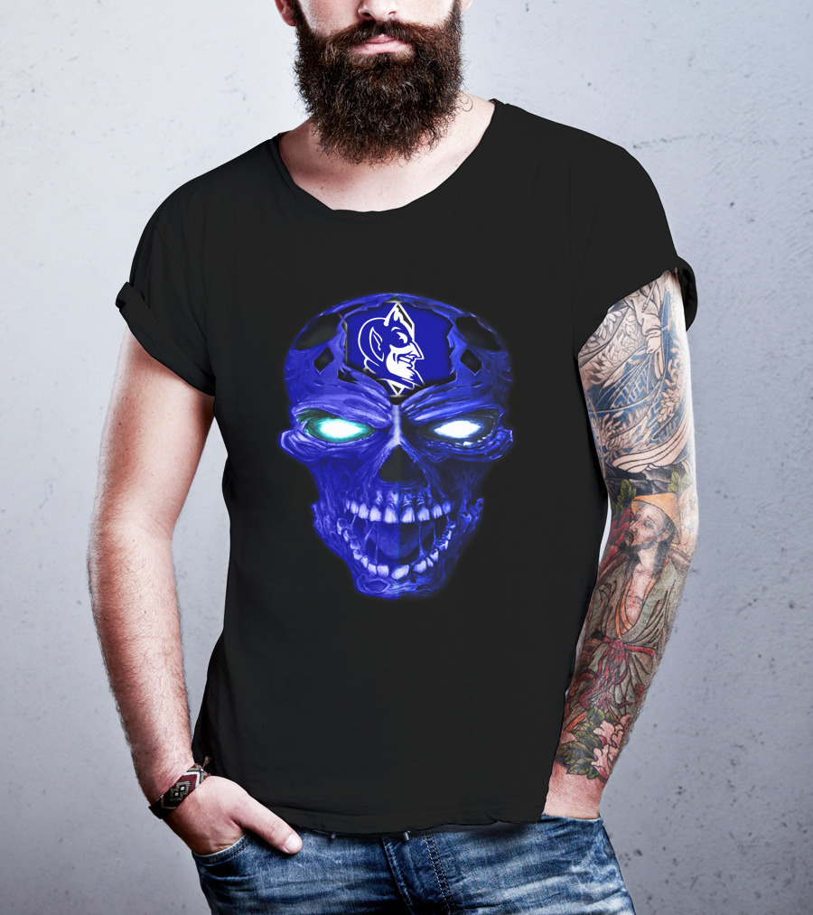Duke Blue Devils Skull Emblem T-Shirt