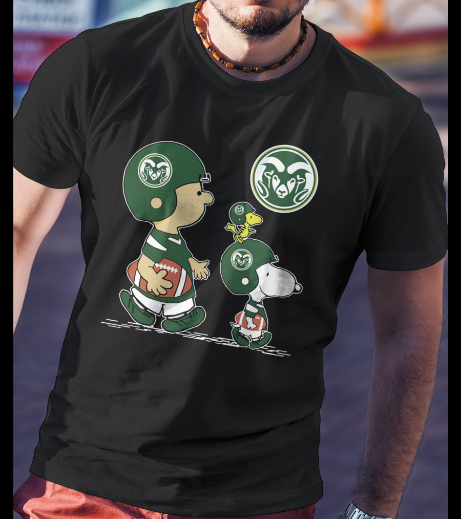 Colorado State Rams Football Characters With Helmets T-Shirt