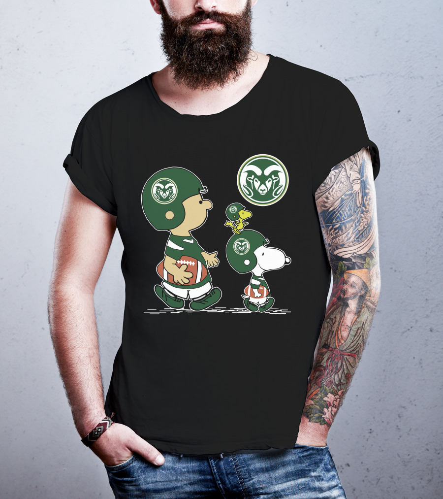 Colorado State Rams Football Characters With Helmets T-Shirt
