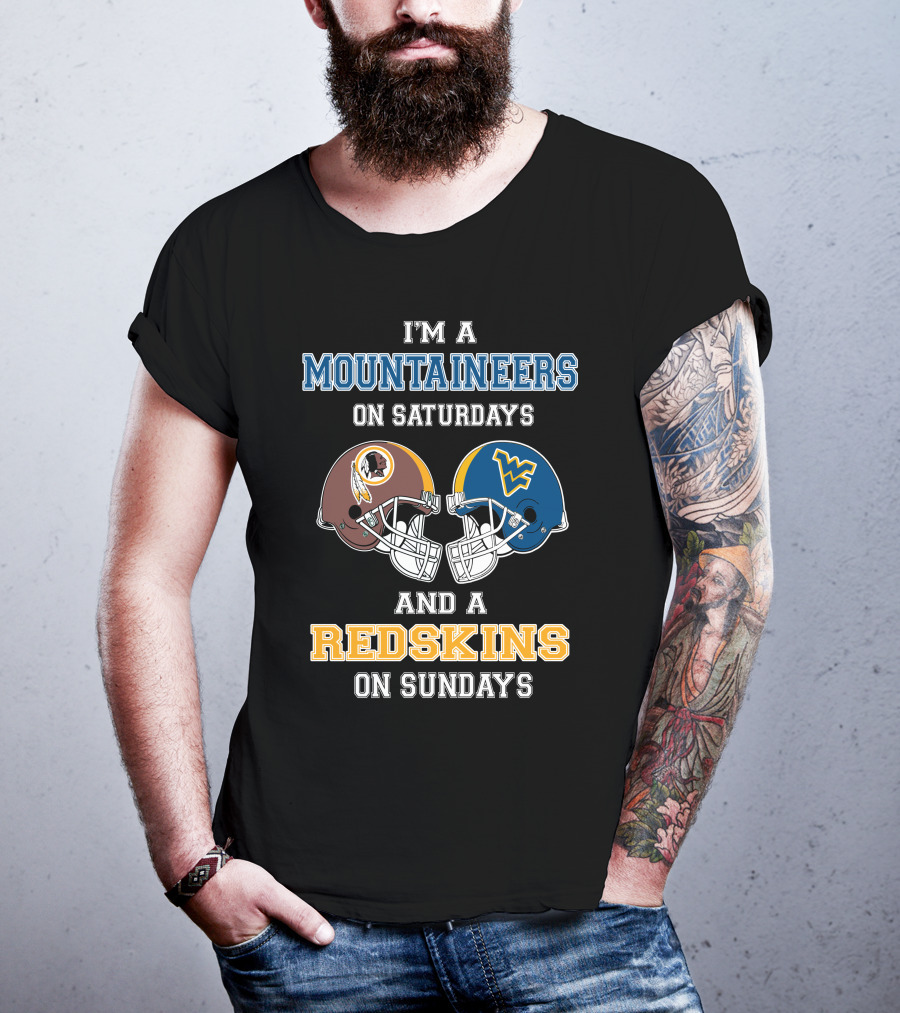 Mountaineers Saturdays Redskins Sundays T-Shirt