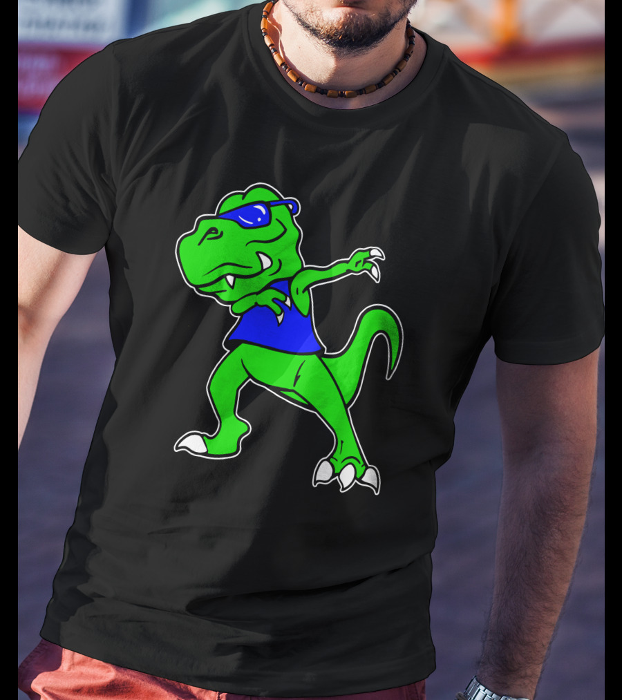 Dragon Dabbing In Blue Sunglasses And Tank Top T-Shirt