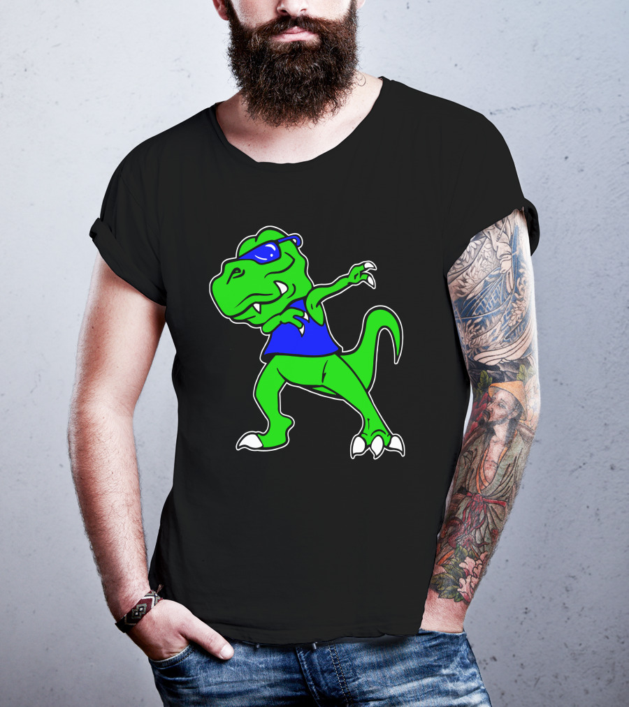 Dragon Dabbing In Blue Sunglasses And Tank Top T-Shirt