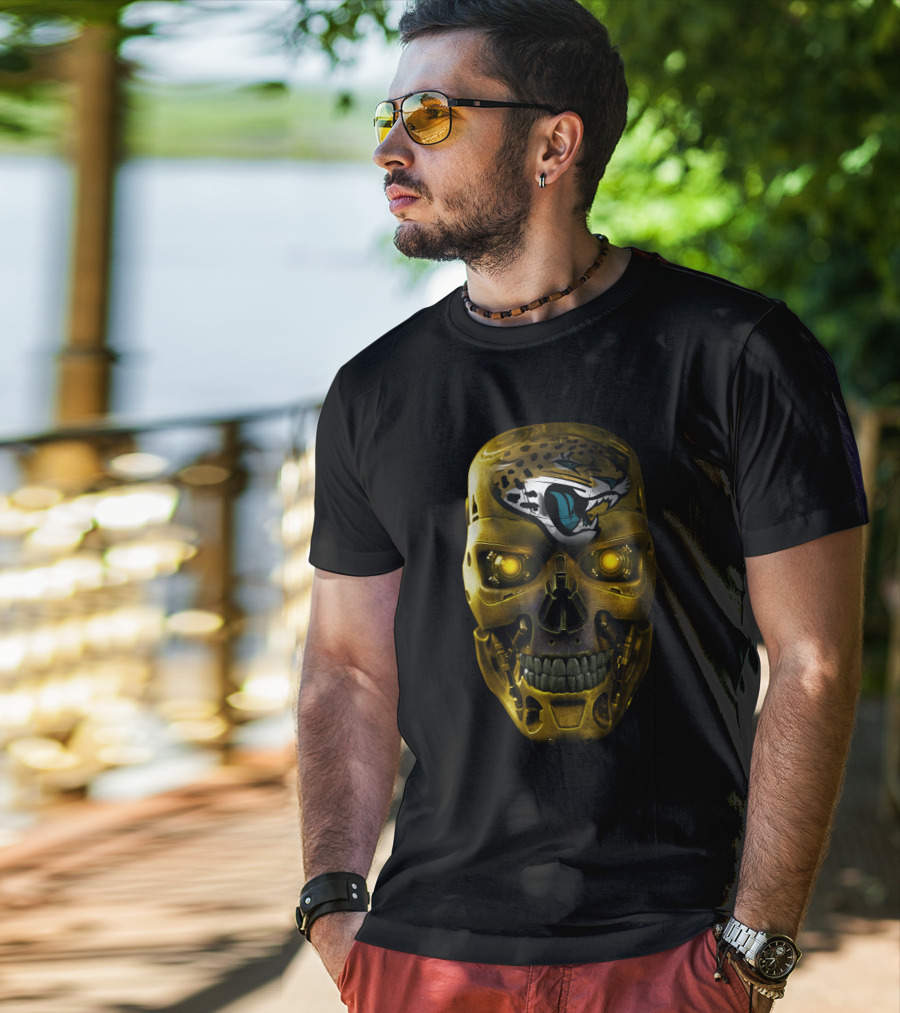 Terminator Skull Jaguars T-Shirt