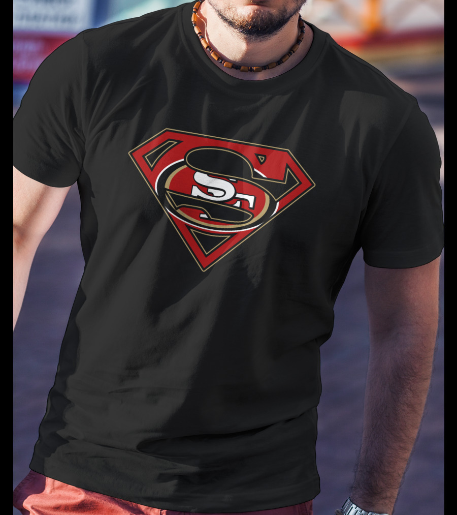 Superman San Francisco 49ers Logo Fusion T-Shirt
