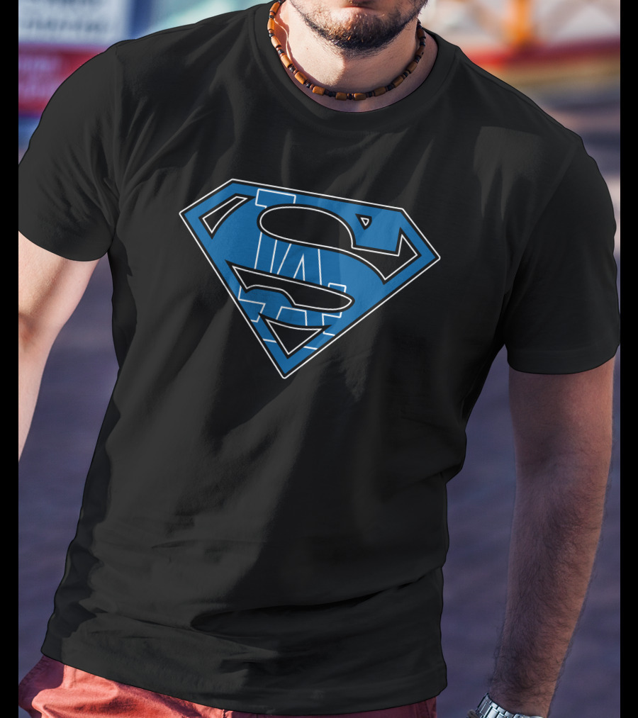 Super Man La Dodgers Logo Mashup T-Shirt
