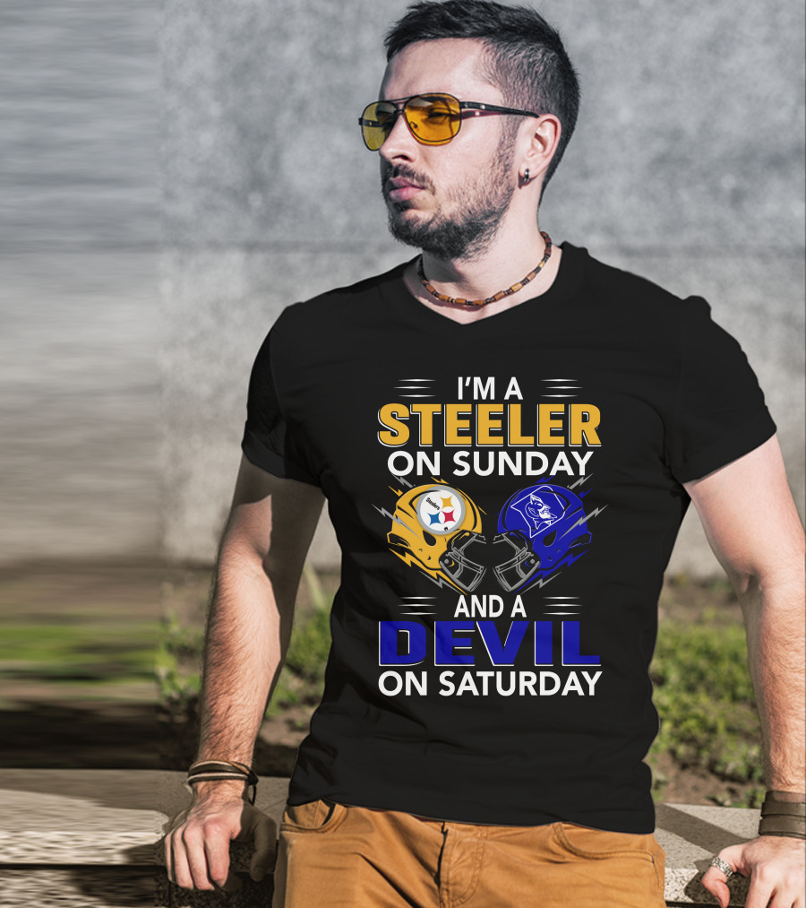 I'm A Steeler On Sunday And A Devil On Saturday T-Shirt