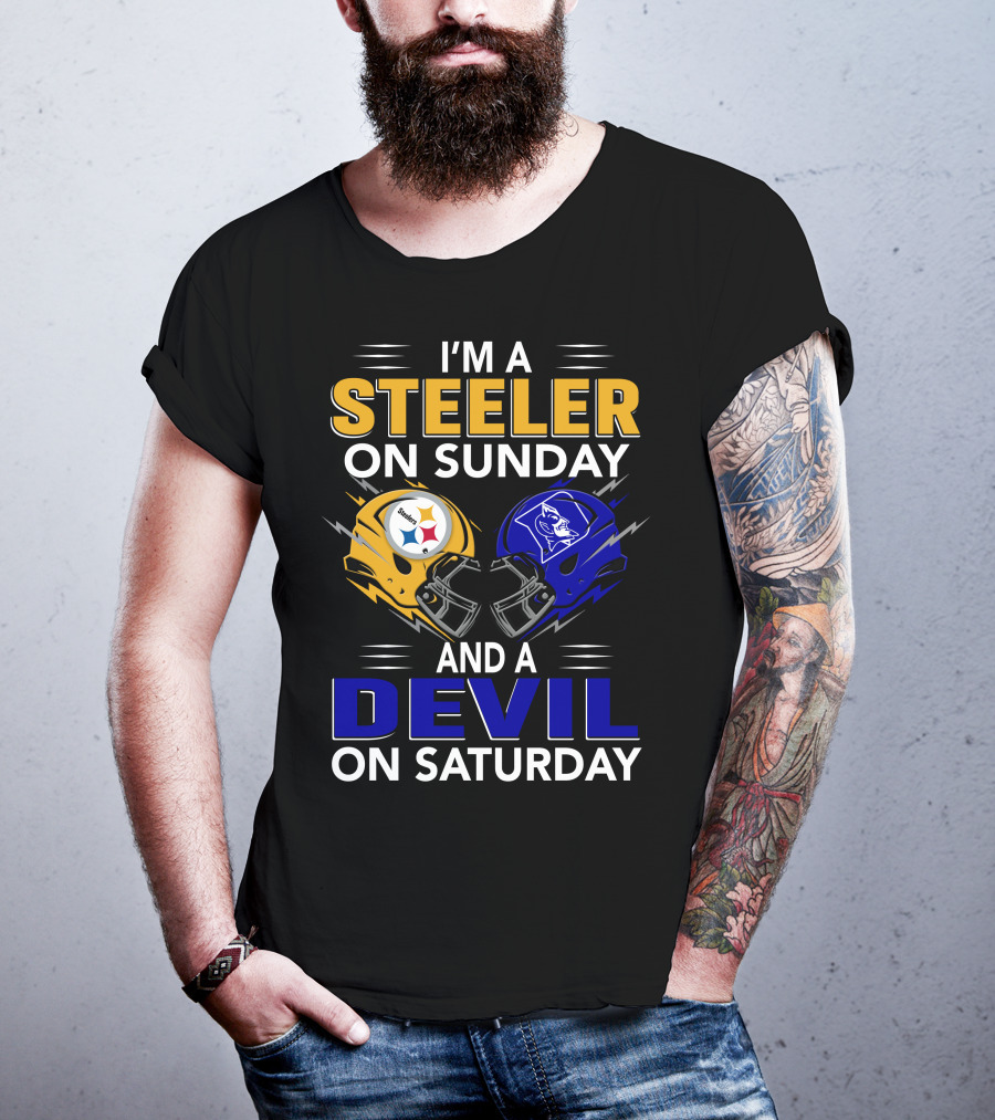 I'm A Steeler On Sunday And A Devil On Saturday T-Shirt
