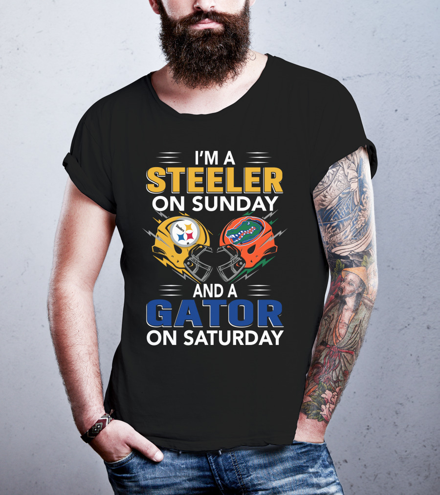 I'm A Steeler On Sunday And A Gator On Saturday T-Shirt