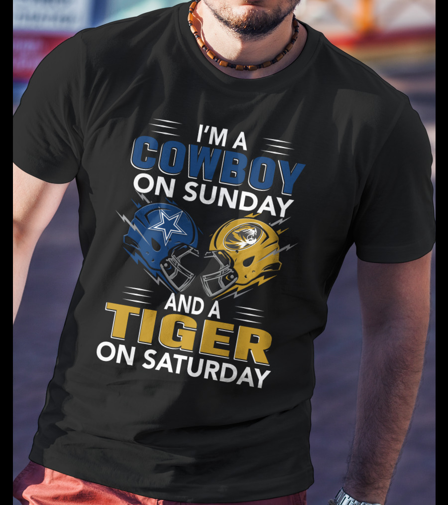 I'm A Cowboy On Sunday And A Tiger On Saturday T-Shirt