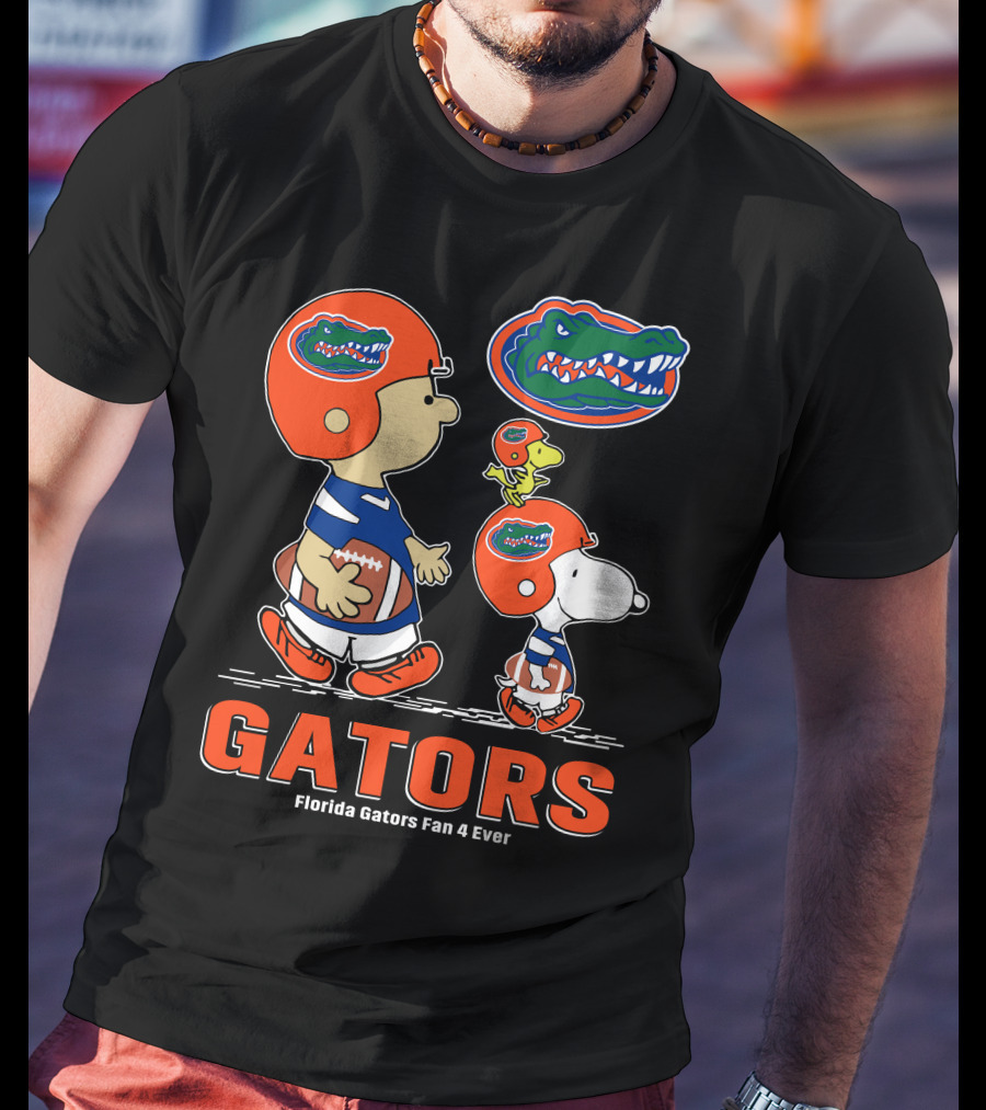 Florida Gators Fan 4 Ever Peanuts Football Gators T-Shirt