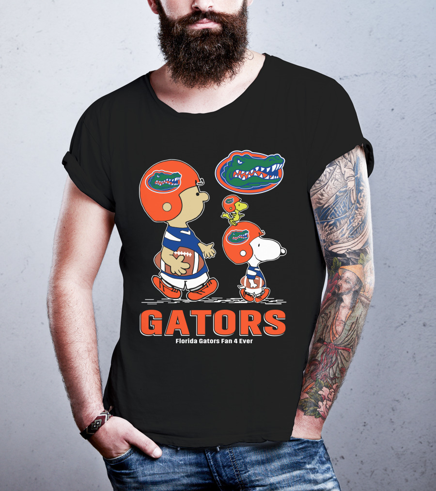 Florida Gators Fan 4 Ever Peanuts Football Gators T-Shirt
