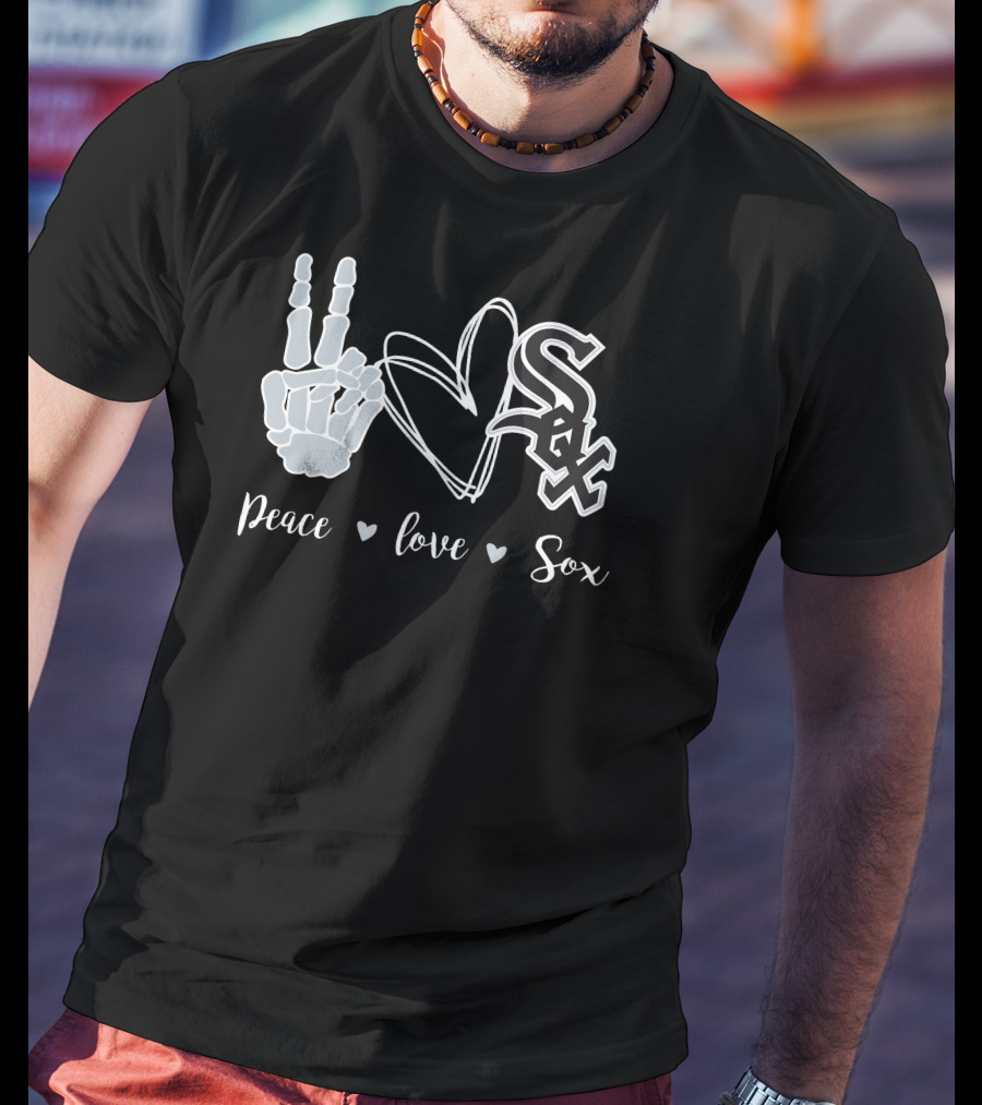 Peace Love Chicago White Sox T-Shirt